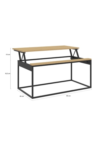 Mesa de centro Memphis - 90 x 48 x 40,5/53,5 cm