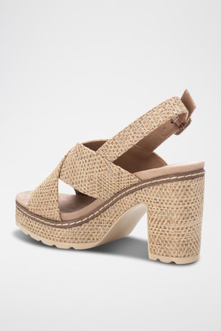 Sandales à talons - Taupe