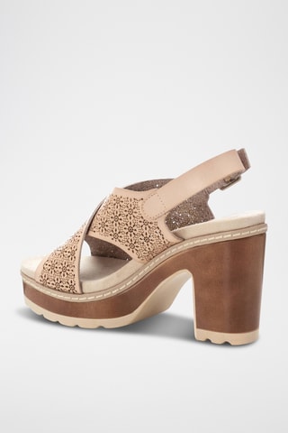 Sandales à talons - Beige