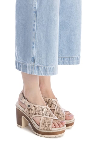 Sandales à talons - Beige