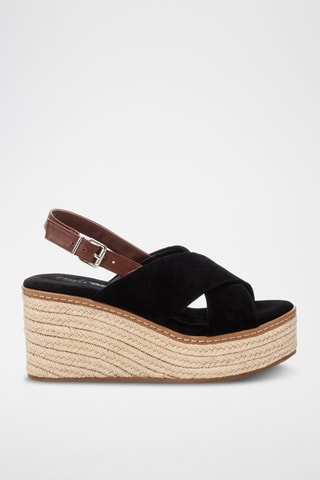 Sandales compensées - Noir