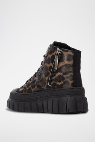 Baskets montantes plateformes - Camel