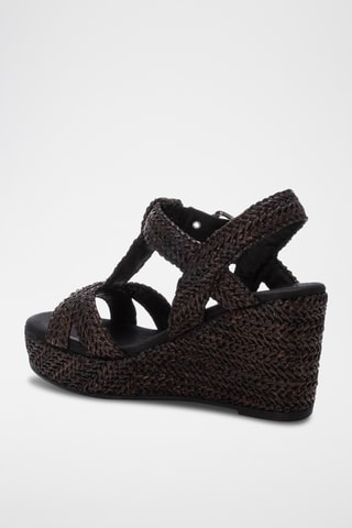 Sandales compensées - Noir