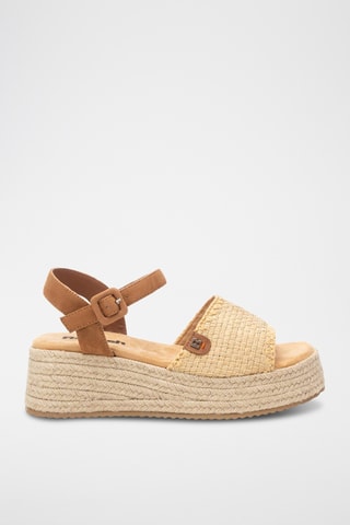 Sandales compensées - Beige