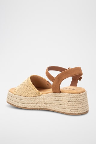 Sandales compensées - Beige