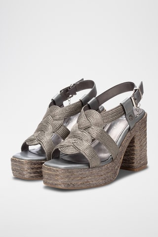 Sandale à talons - Taupe