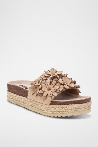 Mules plateformes - Beige