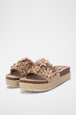 Mules plateformes - Beige