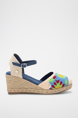 Espadrilles compensées - Bleu marine