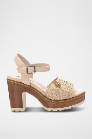 Sandales à talons - Beige