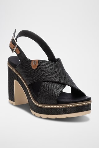 Sandales à talons - Noir