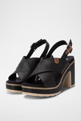 Sandales à talons - Noir