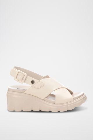 Sandales compensées - Blanc