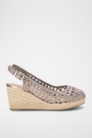 Espadrilles compensées - Doré