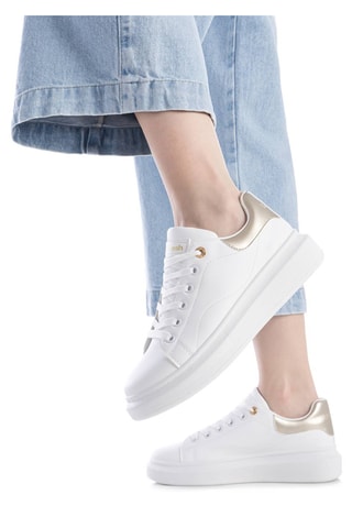 Baskets - Blanc et doré