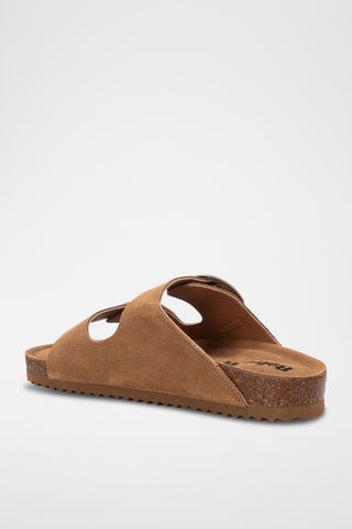 Mules en nubuck - Camel