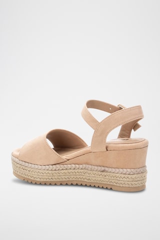 Sandales compensées - Beige