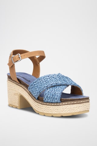 Sandales à talons - Bleu cobalt