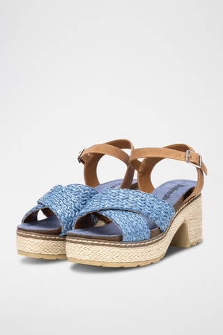 Sandales à talons - Bleu cobalt