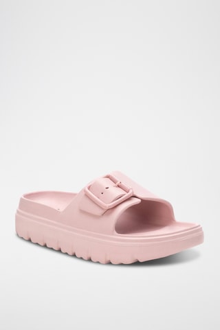 Mules plateformes - Rose