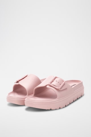 Mules plateformes - Rose