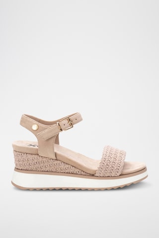 Sandales compensées - Beige