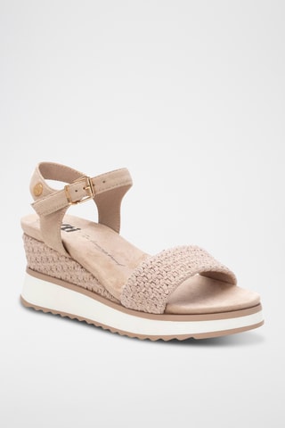 Sandales compensées - Beige