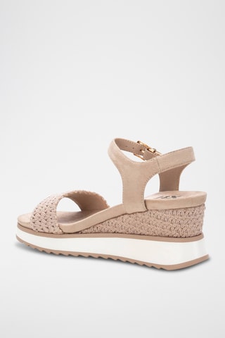 Sandales compensées - Beige