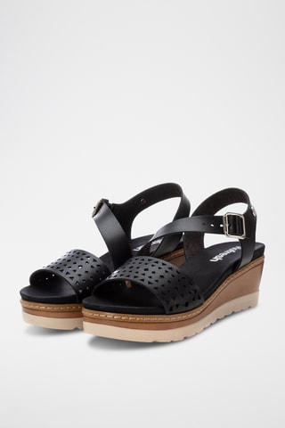 Sandales compensées - Noir