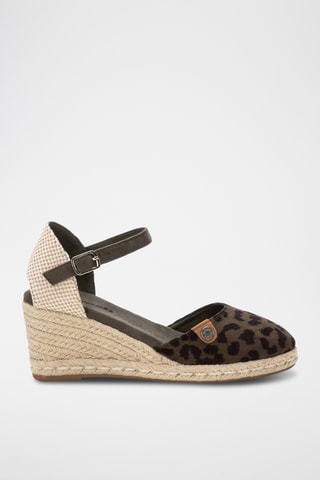 Espadrilles compensées - Kaki