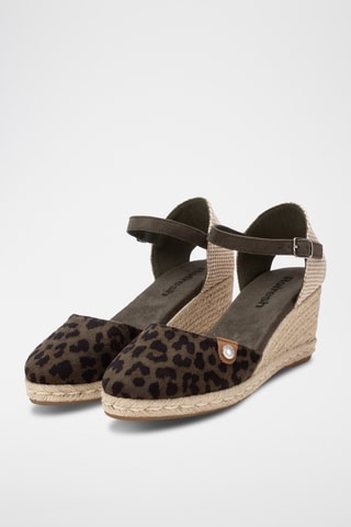 Espadrilles compensées - Kaki