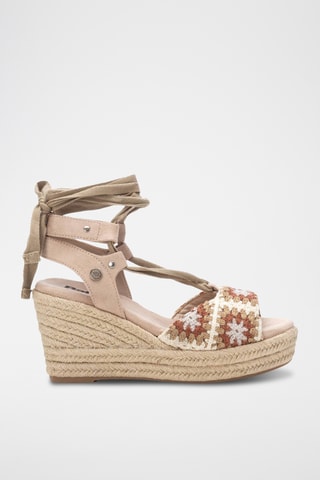 Sandales compensées - Beige