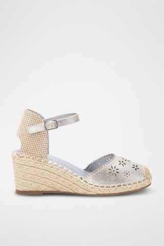 Espadrilles compensées - Argenté