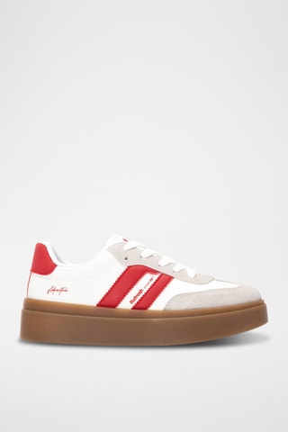 Baskets plateformes - Rouge