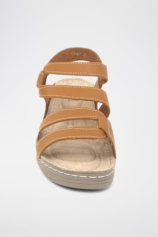 Sandalias de cuña - Camel