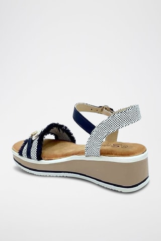 Sandali con zeppa - Blu