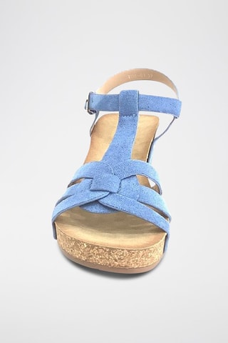 Sandali con zeppa - Blu