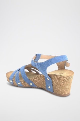 Sandali con zeppa - Blu