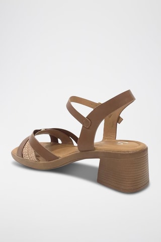 Sandali con tacco - Marrone