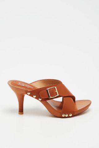 Sandalias de tacón - Camel