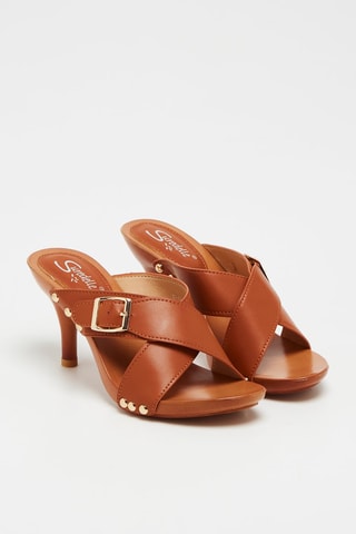 Sandalias de tacón - Camel