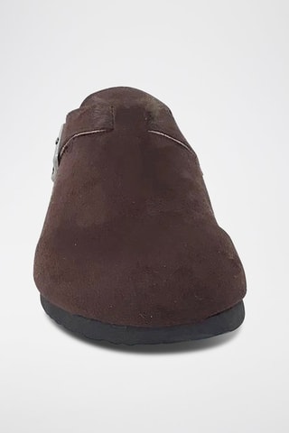 Zuecos forrados - Marrón