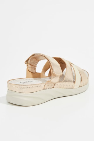 Sandalias de cuña - Dorado