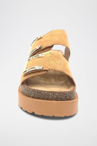 Sandalias con plataforma - Camel