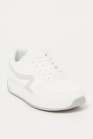 Zapatillas - Blanco y gris claro