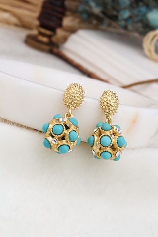 Orecchini - Turchesi e zirconi