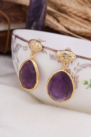 Boucles d’oreilles - Améthystes