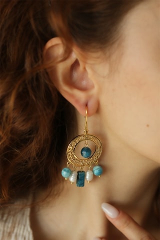 Orecchini - Agate e perle coltivate