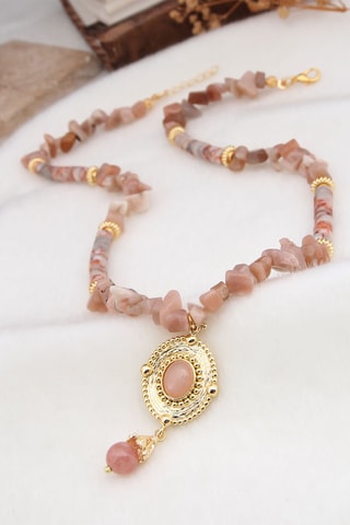 Collana - Placcato oro giallo e pietre di sole