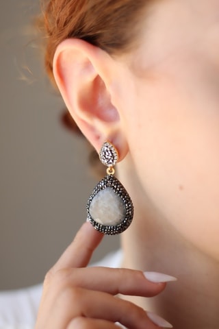 Orecchini - Pietre di luna